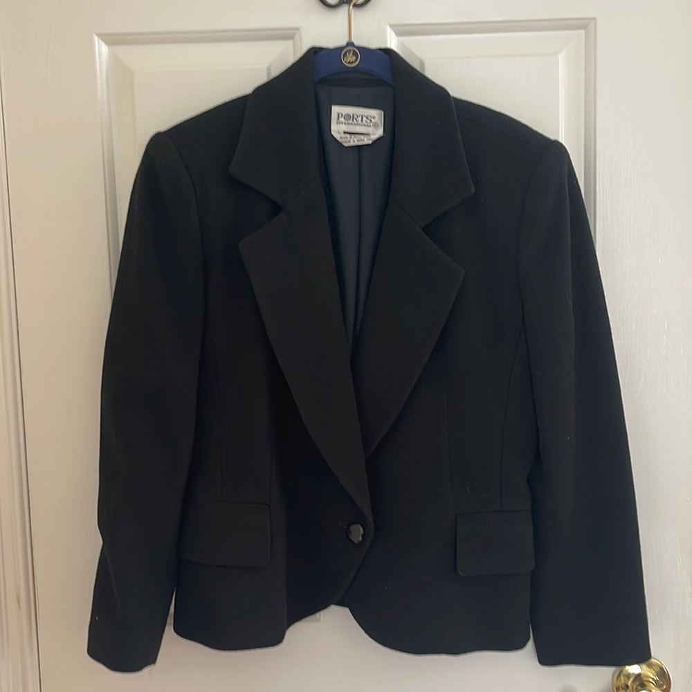 PORTS INTERNATIONAL WOOL CASHMERE BLAZER 2